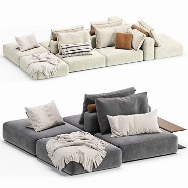 Poliform Westside Modular Sofa 3D model image 1 