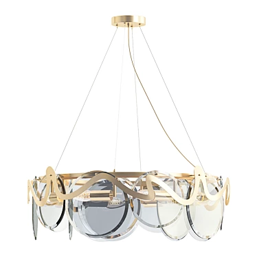 Smoke Grey GROOT Chandelier 3D model image 1 