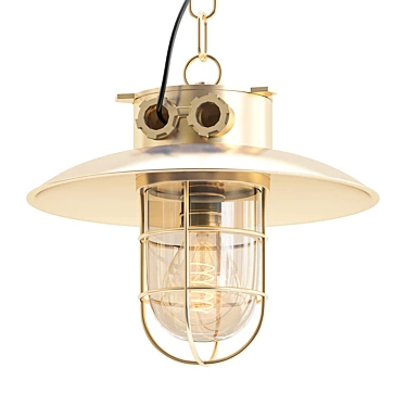 Elegant RENSO Pendant Light 3D model image 1 