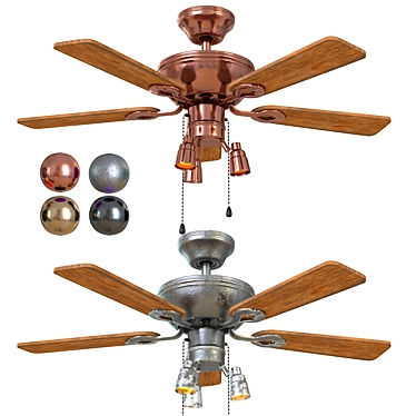 Faro MAEWO-001 Ceiling Fan 3D model image 1 