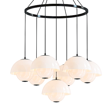 Glamorous Gilles Chandelier - Exquisite Lighting Masterpiece 3D model image 1 