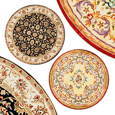 Elegant Circular Rugs | Archive Find 3D model image 1 