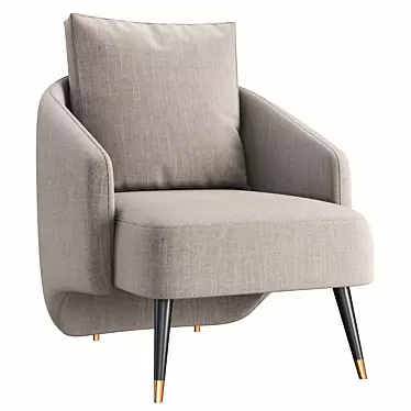 Elegant Brigitte Chair: Modern Design 3D model image 1 