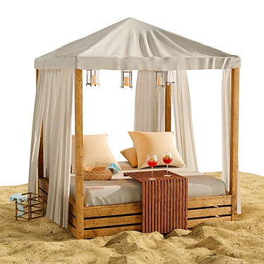 Coastline Lounge Outdoor Set 3D model image 1 