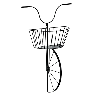 Vintage Bike Wall Art 3D model image 1 