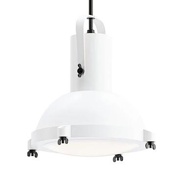 Graphite Pendant Light: PROJECTEUR 165 by NEMO 3D model image 1 