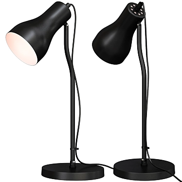 Modern Black Desk Lamp: FINNSTARR 3D model image 1 