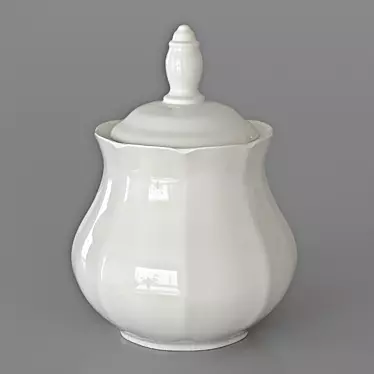 Glossy Sugar Bowl for PBR 3D model image 1 