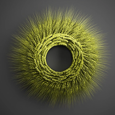 Nature's Wheat Wreath 3D model image 1 