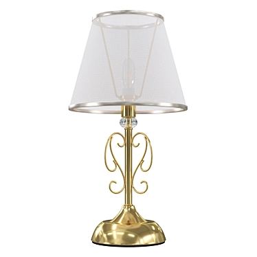 Antique Bronze Metal Table Lamp: Driana 3D model image 1 