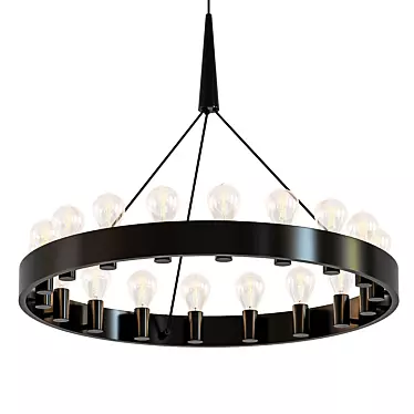 Candelaria: Modern Elegance in Lighting 3D model image 1 