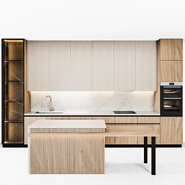 Sleek & Stylish Kitchen Modern59 3D model image 1 