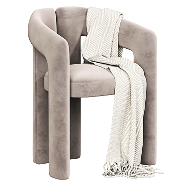 Elegant Dudet Chair: Cassina's Finest. 3D model image 1 