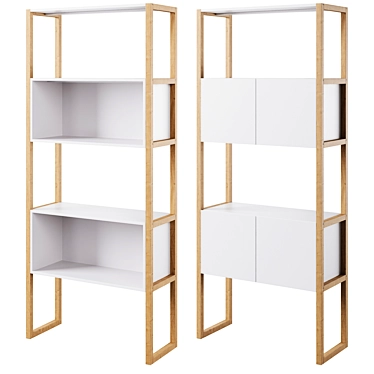 Modern Versatile Compo Bookcase 3D model image 1 