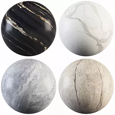 Marble Collection: Elegant Slabs & Tiles 3D model image 1 