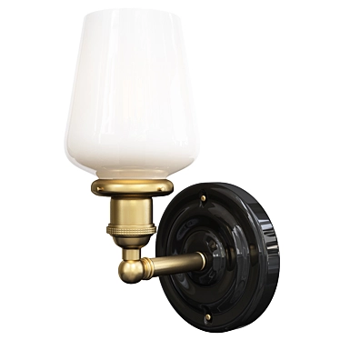 Sage Sconce: Sleek and Modern Lighting 3D model image 1 