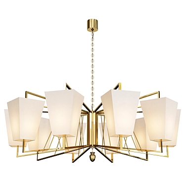 Elegant Orione Chandelier 3D model image 1 