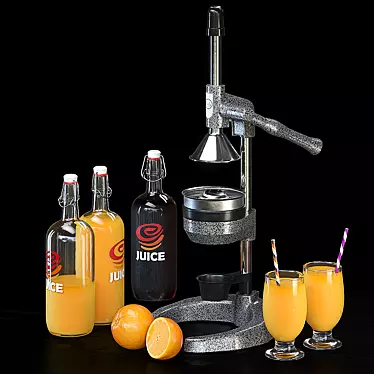 "Animated Juicer with PBR Materials 3D model image 1 