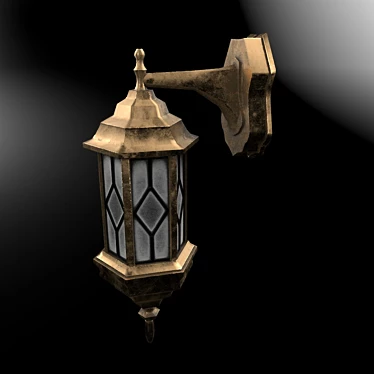 Elegant Wall Sconce 3D model image 1 