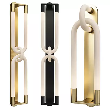 Elegant Loopi Wall Sconce 3D model image 1 