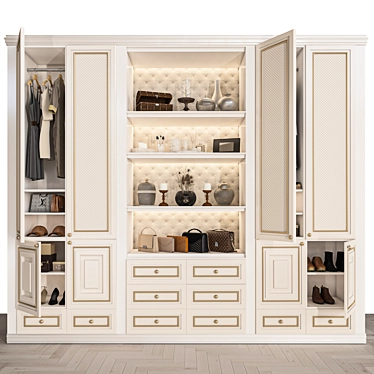 Compact Wardrobe Set: Max 2015 (Corona), FBX (Corona), Textures 3D model image 1 