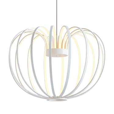 Frosted Glow Pendant Light 3D model image 1 