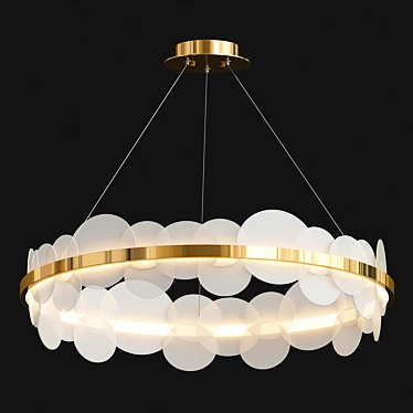 Elegant Illumination with Bollarm Chandelier 3D model image 1 