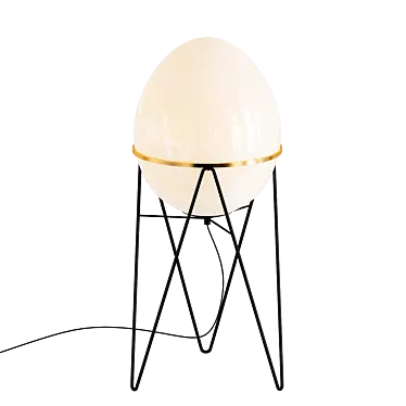 Stilnovo Opaque Glass Egg Lamps 3D model image 1 