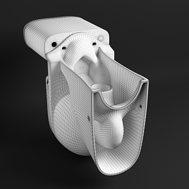 Elegant Sanita Luxe ART Toilet 3D model image 1 
