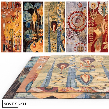 Pop Art Wool Carpets | Art de Vivre | Kover.ru | Set1 3D model image 1 