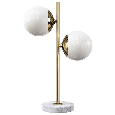 Elegant Holloway Table Lamp 3D model image 1 