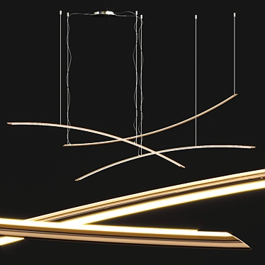 Modern Cattelan Katana: Sleek Italian Lighting 3D model image 1 