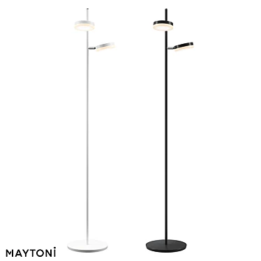 Maytoni Floor Lamp: MOD070FL-L12B3K in Fad Series 3D model image 1 