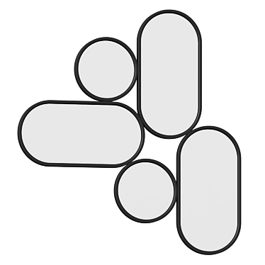 Parko Wall Mirror: Unique Design 3D model image 1 