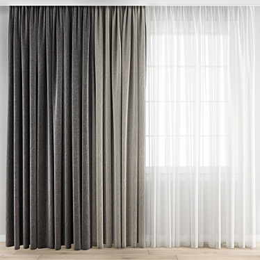 Polygon Curtain Model 3D model image 1 