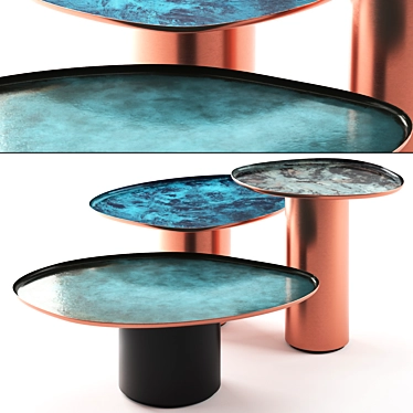 Elegant Drops Coffee Table | De Castelli 3D model image 1 