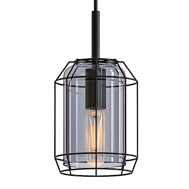 Zylinder Pendant Light: Modern Design, V-Ray Render 3D model image 1 