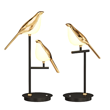 NOMI TAB Bird-shaped Table Lamp 3D model image 1 