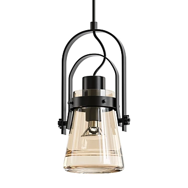 Elegant Erlenmeyer Pendant 3D model image 1 