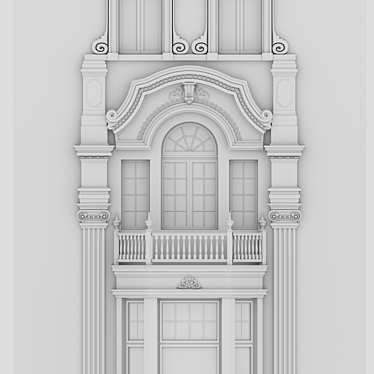 Decorative elements of the facade. (Set # 1)