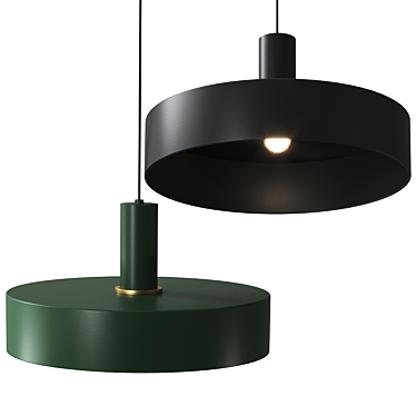 Modern Pendant Lamp, 5 Colors 3D model image 1 