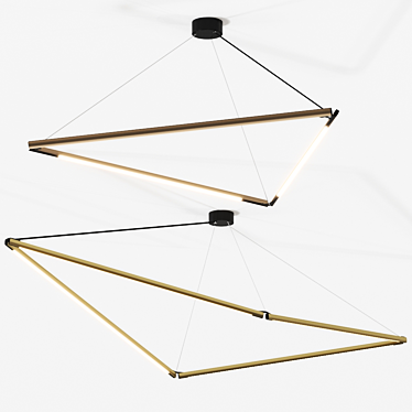 Sleek 3D Archier Pendant Lamp 3D model image 1 