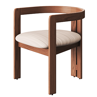 Pigreco Wooden Chair: Elegantly Crafted and Versatile 3D model image 1 