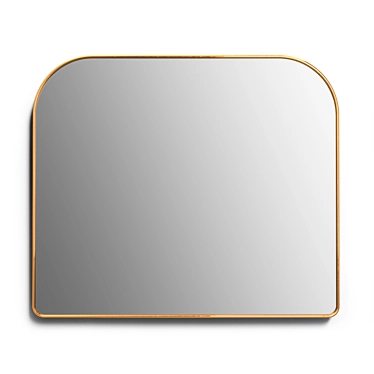 Sleek Arch Mirror 3D model image 1 
