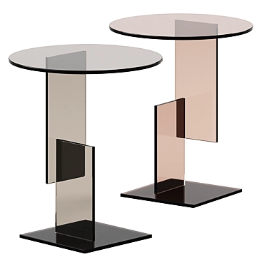 Glass Coffee Table Don Gerrit by Glas Italia / Glass coffee table