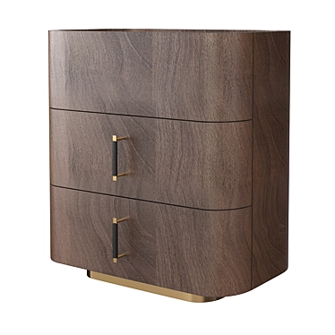 Sleek DAYTONA Mayfair Nightstand 3D model image 1 