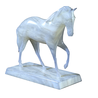 Elegant Equine Sculpture 3D model image 1 