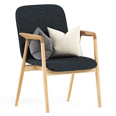 Minimalistic Miyazaki Chair: Modern Elegance for Your Space 3D model image 1 