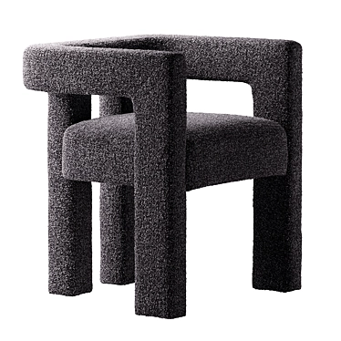 CB2 Stature Black Chair: Modern Elegance for Your Space 3D model image 1 