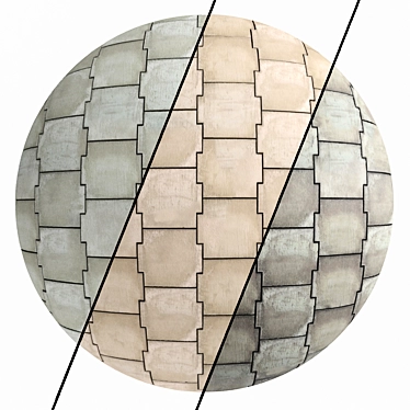 Concrete Plates: Artisan Tile Material 3D model image 1 